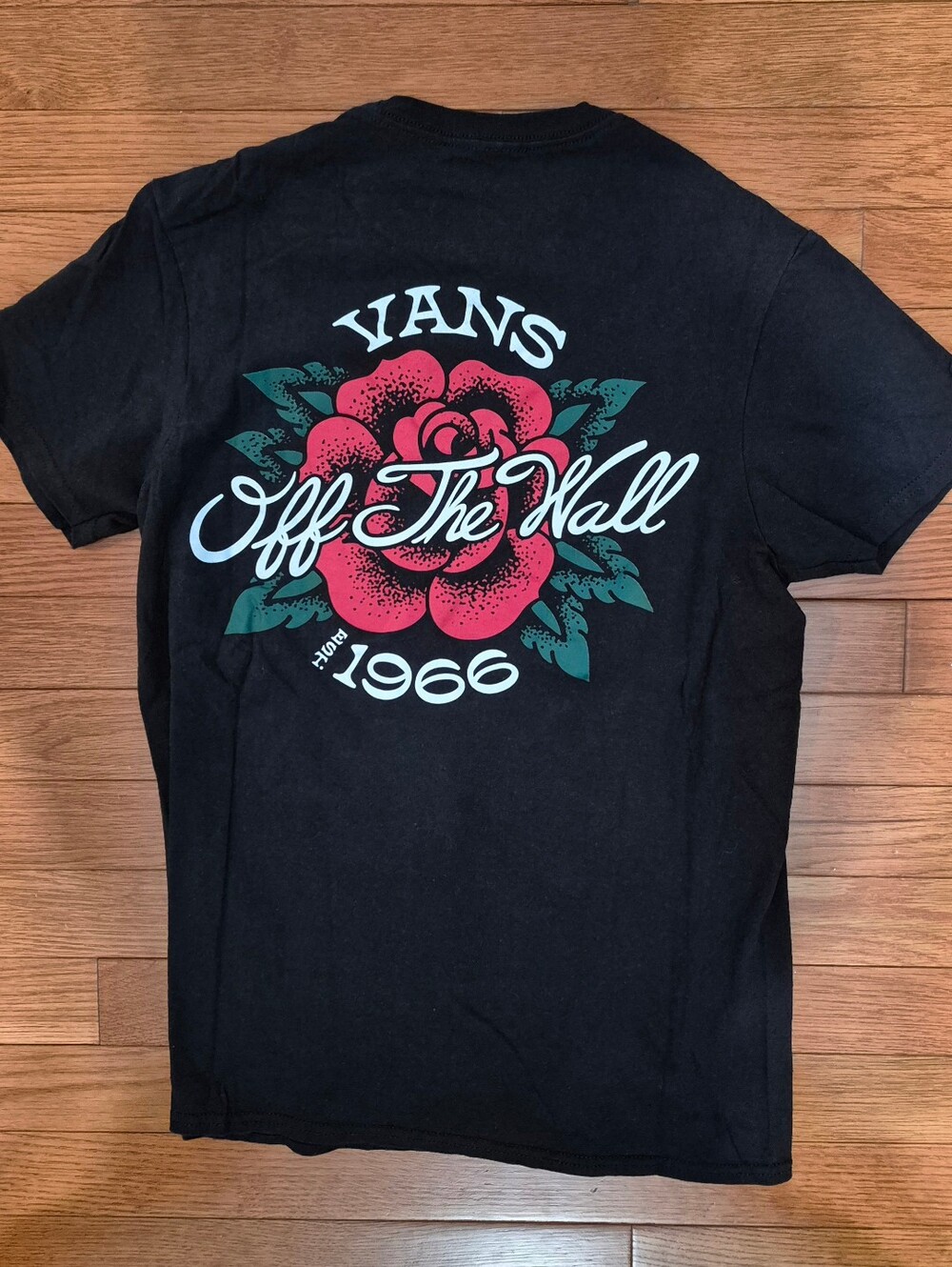 NWOT - Vans "Off The Wall" Rose Graphic Tee - 100% Cotton